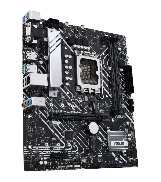 Материнская плата ASUS PRIME H610M-A D4-CSM, LGA 1700, Intel H610, 2xDDR4, 4xSATA, 2xM.2, 1xPCIe 4.0 x16, 1xPCIe x1, 1xDP, 1xD-Sub, 1xHDMI, 1x 1Gb LAN, 4xUSB-A 2.0, 2xUSB-A 3.2 Gen 1, 7.1, mATX