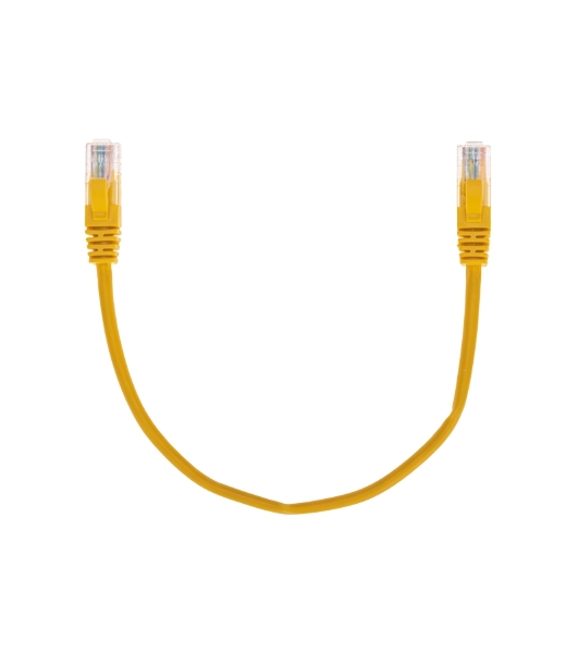 Патч-корд U/UTP Rexant cat.5e, RJ45-RJ45, 26AWG, LSZH, желтый, 0,3м
