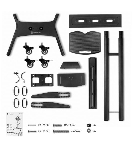 Мобильная стойка ONKRON TS1551 черный