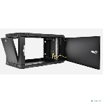 Шкаф телекоммуникационный настенный разборный ЦМО ЭКОНОМ 9U (600 x 350) дверь металл, черный (ШРН-Э-9.350.1-9005), фото2