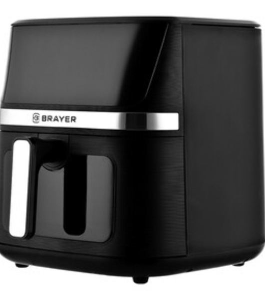 Аэрогриль Brayer 2038BR черный, 1600 Вт, 7 л, сенсор, 12 программ