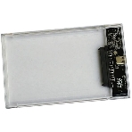 Внешний корпус для HDD/SSD AgeStar 3UB2P6C SATA III пластик прозрачный 2.5', фото3