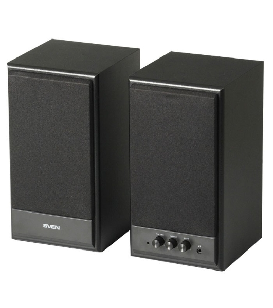 Акустическая система SVEN SPS-702 2.0 черный 40Вт
