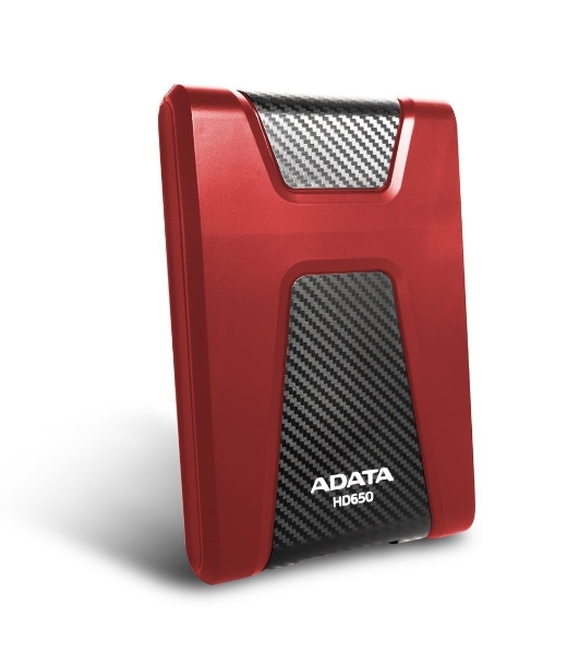 Внешний HDD 2.5' ADATA HD650, 1TB, USB 3.2 Gen 1 Type-A, 5400 rpm, красный