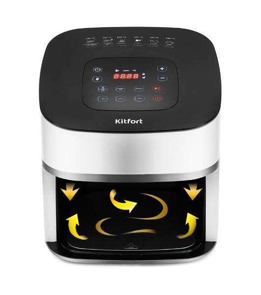 Аэрогриль Kitfort KT-2217 1500Вт белый/черный