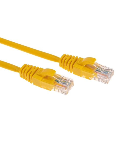 Патч-корд U/UTP Rexant cat.5e, RJ45-RJ45, 26AWG, LSZH, желтый, 0,3м