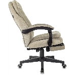 Кресло руководителя Бюрократ T-9950MSG-F Fabric песочный Light-21, крестов. пластик, подст. для ног, фото24