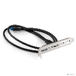 Планка портов в корпус Type-C ExeGate BrctUSB3-1C (USB 3.2 Gen1 20pin (IDC 20pin F) --> USB 3.2 Gen1 Type-Cf, кабель 30 см), фото7