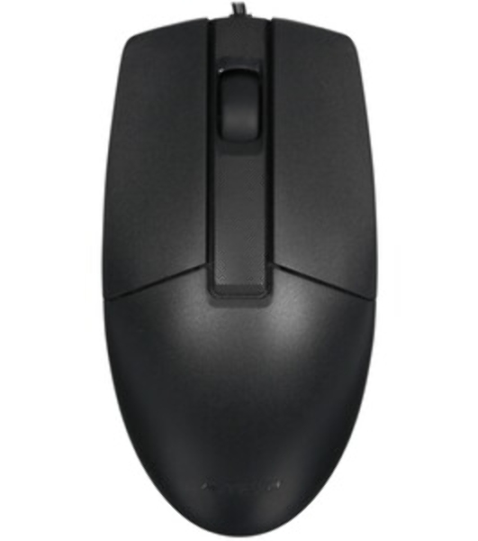 Мышь проводная A4Tech OP-335S черный, 1200 dpi, USB, кнопки - 3