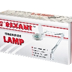 Лупа на струбцине круглая настольная Rexant 3Х с подсветкой, белая, фото4
