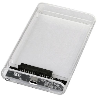 Внешний корпус для HDD/SSD AgeStar 3UB2P6C SATA III пластик прозрачный 2.5'