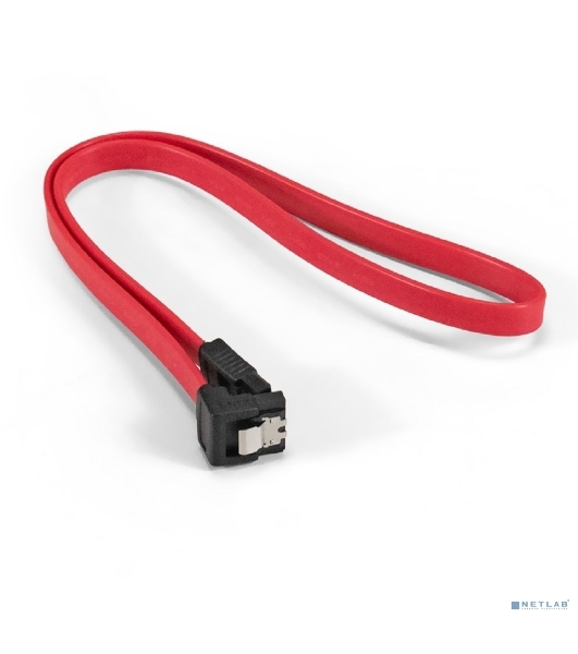 Кабель SATA ExeGate EX-CC-SATADATA90-0.5L (7pin/7pin, угловой разъем, металлические защелки, 0,5м)