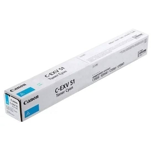 Картридж лазерный Canon C-EXV 51 голубой (60 000 стр.) для Canon imageRUNNER ADVANCE C5535, C5535i, C5540i, C5550i, C5560i