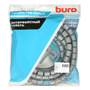 Кабельный органайзер Buro BHP CG22S Spiral Hose 20x2000мм Silver