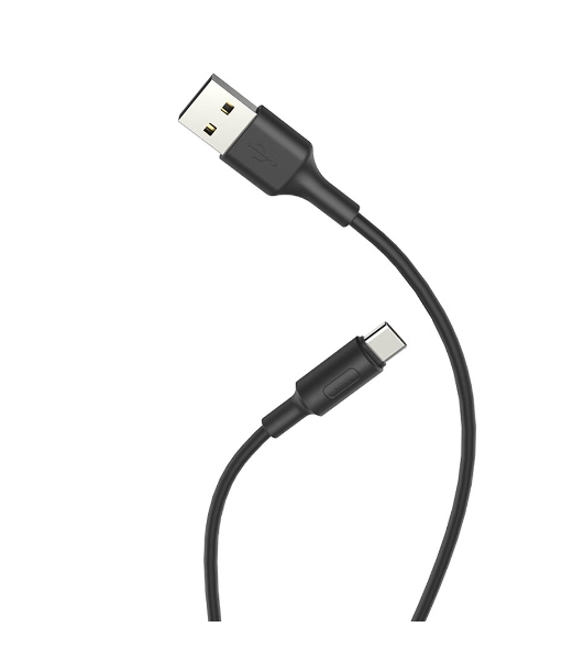 Кабель USB 2.0 HOCO X25, AM/Type-C, черный, 1м