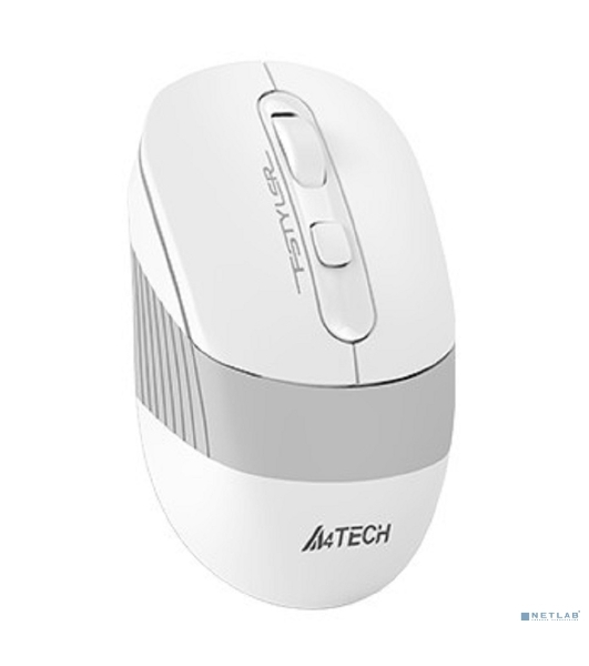 Мышь беспроводная A4Tech Fstyler FB10C белый/серый, 2000 dpi, радиоканал, Bluetooth, USB, кнопки - 4