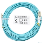 Шнур оптический Cabeus Tight Buffer, Duplex LC/LC, OM3 50/125, LSZH, 10м, d= 3мм, серый хвостовик, аква, фото2