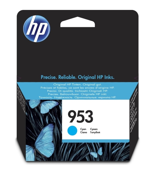 Картридж струйный HP 953 F6U12AE голубой для HP OJP 8710/8715/8720/8730/8210/8725 (630 стр.)