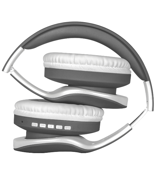 Беспроводные/проводные наушники Defender FreeMotion B525 серый/белый, накладные, Bluetooth + проводной, до 8 ч