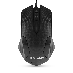 Мышь проводная Crown CMM-100 черный, 1000 dpi, USB, кнопки - 3, фото2