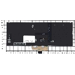 Клавиатура для ноутбука Asus ZenBook 14 UX434 серебристая с подсветкой, фото 1