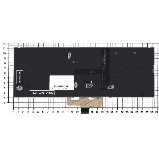 Клавиатура для ноутбука Asus ZenBook 14 UX434 серебристая с подсветкой