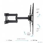 Кронштейн для телевизора Arm Media LCD-417 черный 26'-55' макс.35кг настенный поворотно-выдвижной и наклонный, фото2