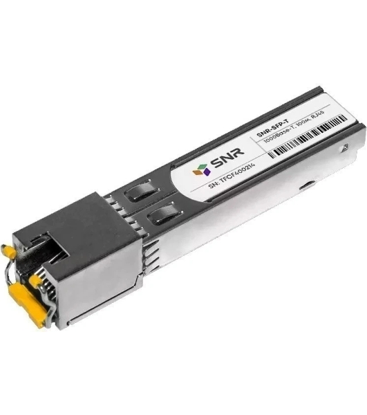 Модуль SNR Оптический модуль SFP-T, 10/100/1000Base-T (1 GbE), UTP, RJ45, up to 100m