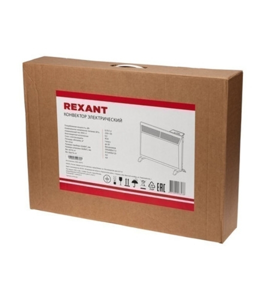 Конвектор электрический Rexant 60-0095 белый, 2000 Вт, 25 м2, термостат