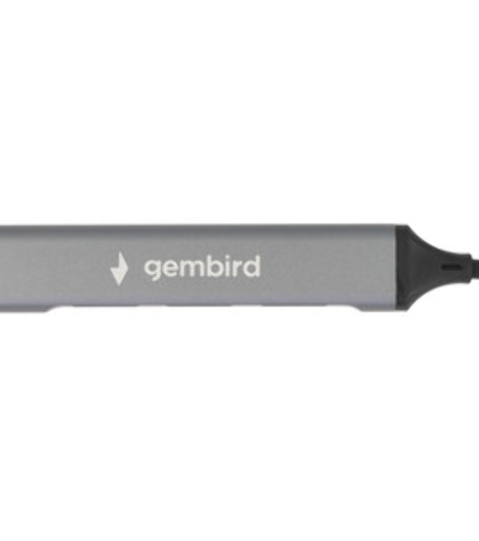 Разветвитель USB3.0/2.0 Gembird UHB-C204, USB3.0, 3xUSB2.0, кабель Type-C+USB 10 см, алюминий, пакет