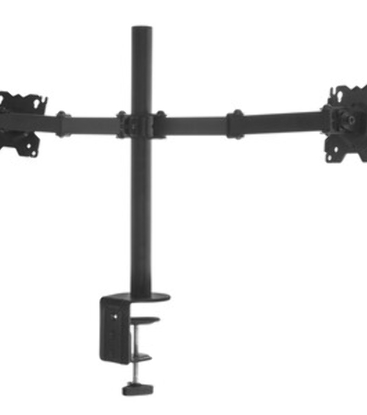 Кронштейн ONKRON D221E для двух мониторов 13'-32' настольный, черный