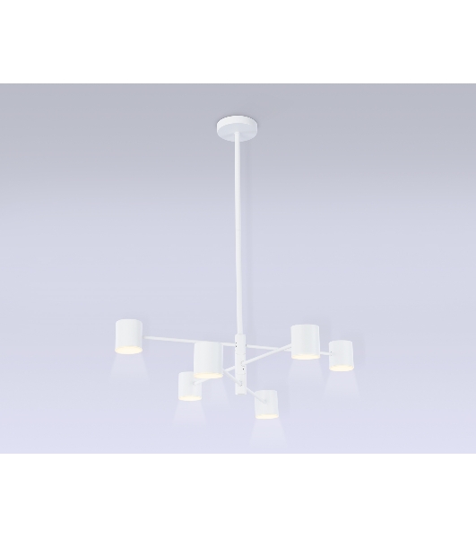 Подвесной светодиодный светильник Ambrella light FL51711/6 WH белый 3000K/4200K/6400K 29W D700*800 (Без ПДУ)