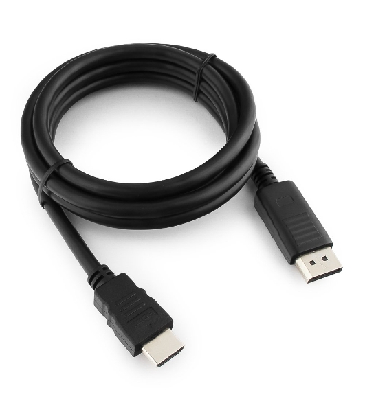 Кабель DisplayPort-HDMI Gembird/Cablexpert 1,8м, 20M/19M, черный, экран, пакет