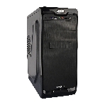 Компьютерный корпус Miditower ExeGate UN-604 Black, ATX, (UN400, 120мм) 2хUSB+2хUSB 3.0, Audio, фото 1