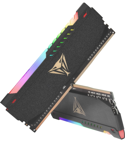 Оперативная память Patriot Viper Steel, DDR4, 16GB (2x8GB), 3600MHz, CL20, DIMM, с радиатором, RGB, черный