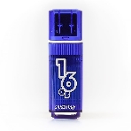 Флешка USB Smartbuy Glossy series Dark Blue (SB16GbGS-DB), 16Gb, USB 3.0, R/W 75/30, синий, фото2