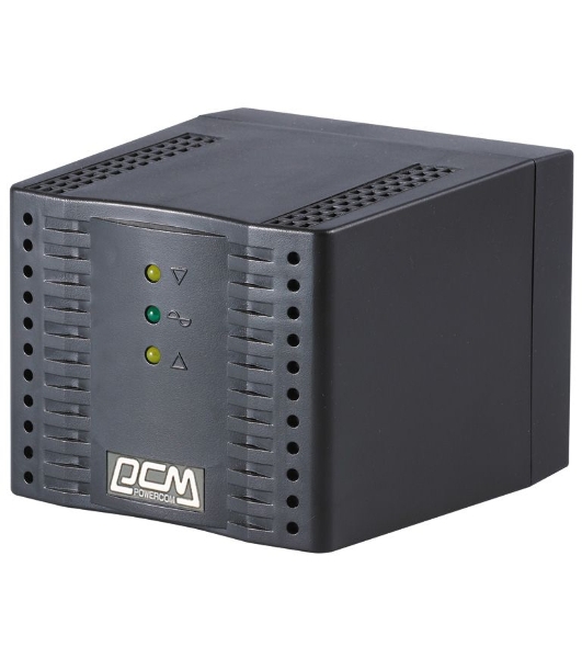 Стабилизатор напряжения Powercom Voltage Regulator, 3000VA, Black, Schuko