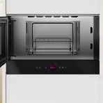 Встраиваемая микроволновая печь Bosch BFR7221B1 900Вт, 5 режимов, инвертер, 21 л, черный, петли справа, фото5