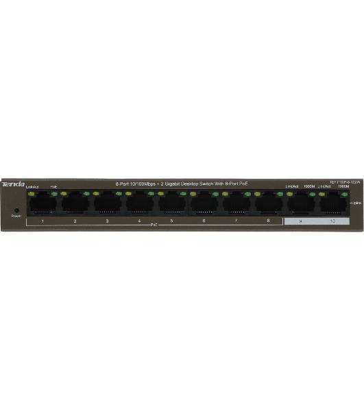 Коммутатор Tenda TEF1110P-8-102W 8PORT 100M 8POE