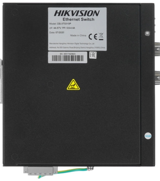 Коммутатор Hikvision DS-3T0310P, 8×100 Мбит/с PoE+ + 2×1 Гбит/с SFP, неуправляемый