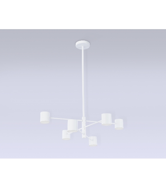Подвесной светодиодный светильник Ambrella light FL51711/6 WH белый 3000K/4200K/6400K 29W D700*800 (Без ПДУ)