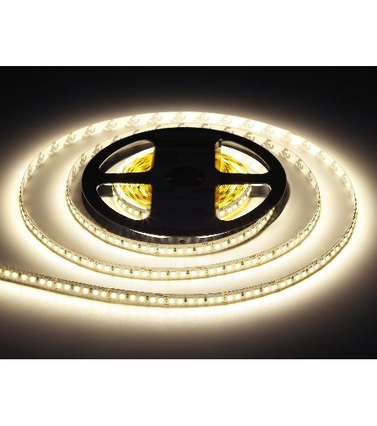 Светодиодная лента Ambrella light GS3202 2835 180Led/ 14.4W m/ 24V IP20 4500K/ 5000*8*1.2mm (2 конт.)
