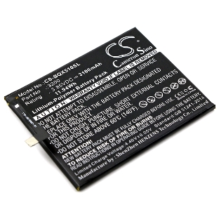 Аккумулятор CameronSino CS-BQX510SL BQ 3200 для BQ Aquaris X5 Plus 3.85V, 3100 mAh, 11.94Wh