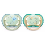 Пустышка Philips Avent ultra air, ночная, звезда/сова, 0-6 мес., 2 шт., фото4