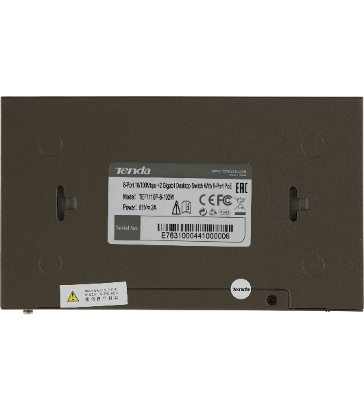 Коммутатор Tenda TEF1110P-8-102W 8PORT 100M 8POE
