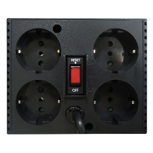 Стабилизатор напряжения Powercom Voltage Regulator, 3000VA, Black, Schuko