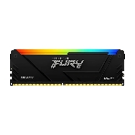 Оперативная память Kingston Fury Beast, DDR4, 8GB (1x8GB), 3200MHz, CL16, DIMM, с радиатором, RGB, черный, фото7