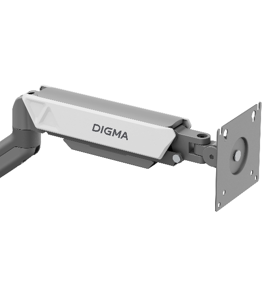 Кронштейн для мониторов ЖК Digma D-MM101 серый 17'-32' макс.9кг крепление к столешнице поворот и наклон