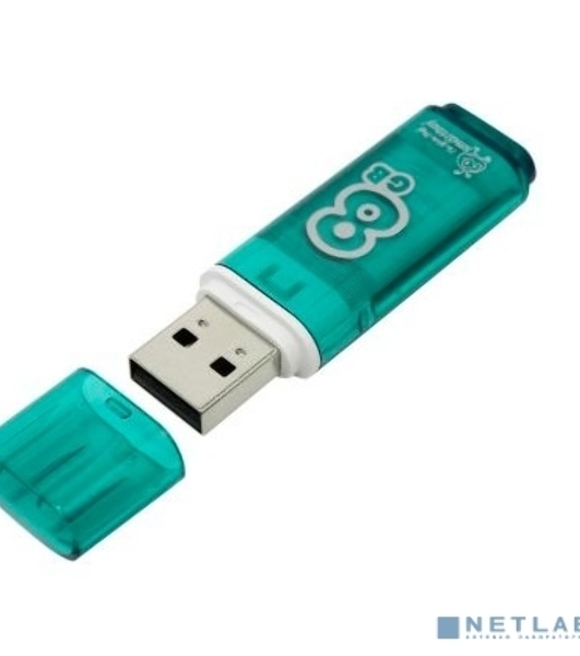 Флешка USB Smartbuy Glossy series green (SB8GbGS-G), 8Gb, USB 2.0, R/W 15/5, зеленый