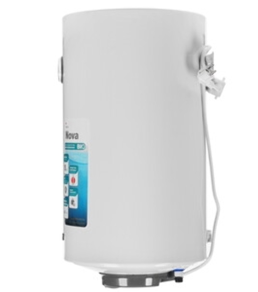 Водонагреватель электрический Thermex Nova 50 V Slim белый, накопительный, 50 л, 2 кВт, настенный, вертикальный, узкий корпус, бак с покрытием из биостеклофарфора